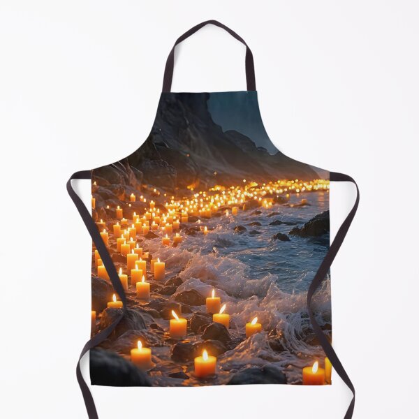 Item preview, A sea of candlelight on the stormy coast designed and sold by MarionsArt.