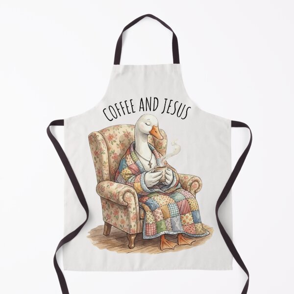 Item preview, Coffee And Jesus Goose Prayer Warrior Christian Morning designed and sold by MTJ-Mushrooms.