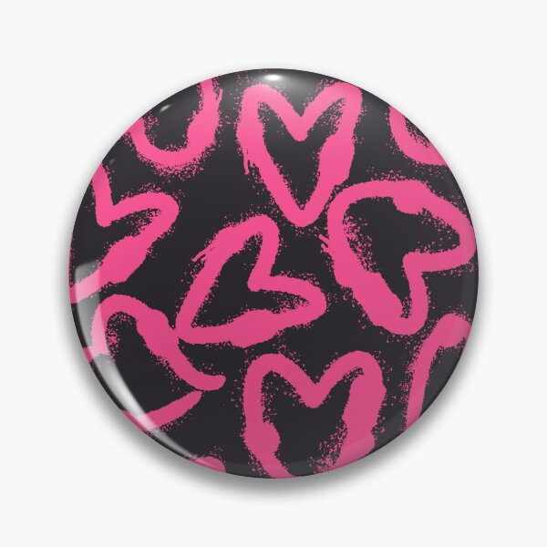 Item preview, Neon Pink Graffiti Hearts designed and sold by Kusaka.art.