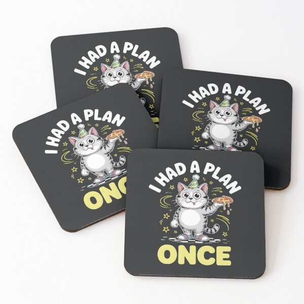 Item preview, I Had A Plan – Funny Pizza Cat Meme designed and sold by Taans-Creation.