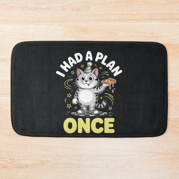 Item preview, I Had A Plan – Funny Pizza Cat Meme designed and sold by Taans-Creation.