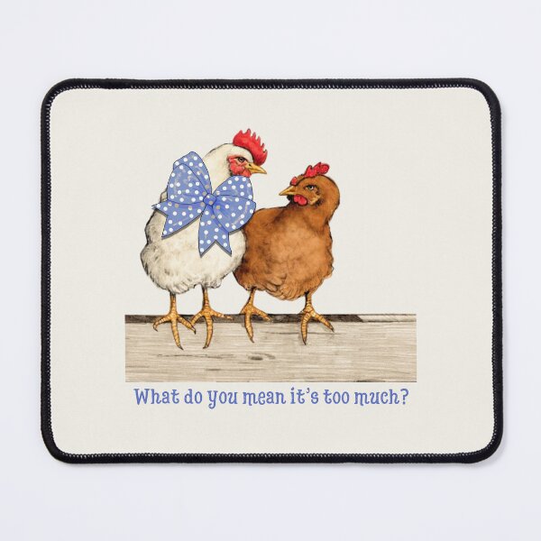 Item preview, Fancy Chicken with Polka-Dotted Bow, Hen Humor designed and sold by JoyfulWhimsy.