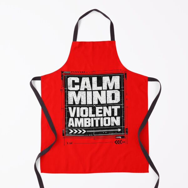Item preview, Calm Mind Violent Ambition Motivation Quote | Discipline Mindset Design designed and sold by SV-Creation.