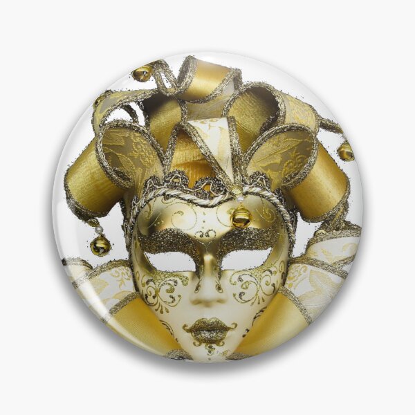 Item preview, Golden Masquerade Mask - Elegant Mardi Gras & Carnival Design designed and sold by Alpha Omega Shop.
