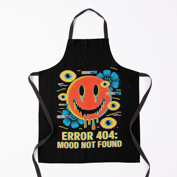 Item preview, Error 404 Mood Not Found Psychedelic Art Glitch Aesthetic designed and sold by SplashTastic.
