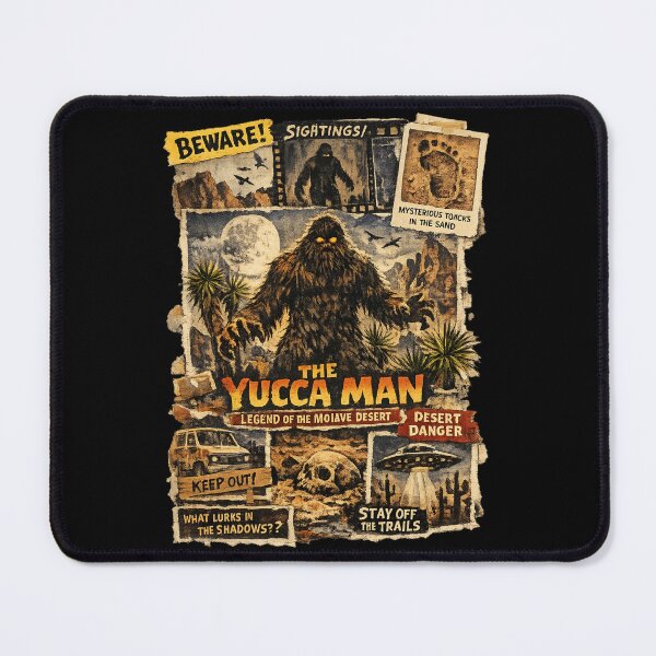 Item preview, Yucca Man Mojave Legend Collage  designed and sold by MojaveTradePost.