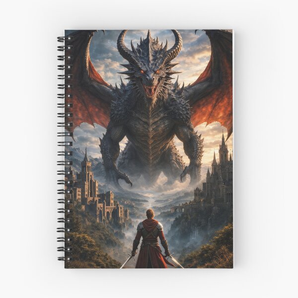 Item preview, Demon King Dragon – Epic Fantasy Battle Guardian Art designed and sold by DrakariArt.