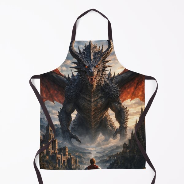 Item preview, Demon King Dragon – Epic Fantasy Battle Guardian Art designed and sold by DrakariArt.