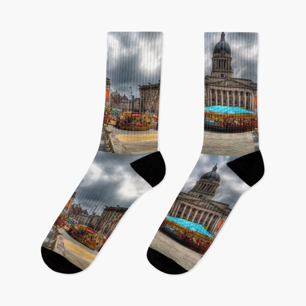 Item preview, Old Market Square, Nottingham, England, Under Dramatic Skies designed and sold by Paul Thompson Photography.