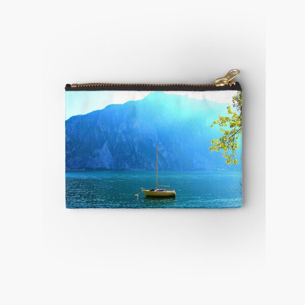 Item preview, View from Lecco at a sailboat moored in Lago di Como designed and sold by Kristina Drozd.