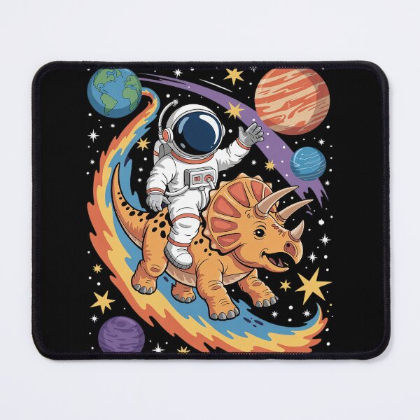 Item preview, Astronaut Planets Dino Triceratops Dinosaur Space Galaxy designed and sold by joyouartArt.