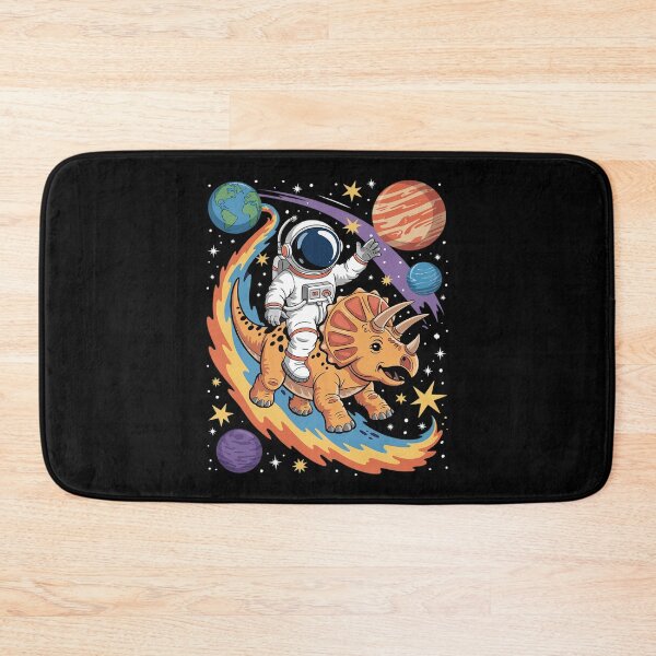 Item preview, Astronaut Planets Dino Triceratops Dinosaur Space Galaxy designed and sold by joyouartArt.