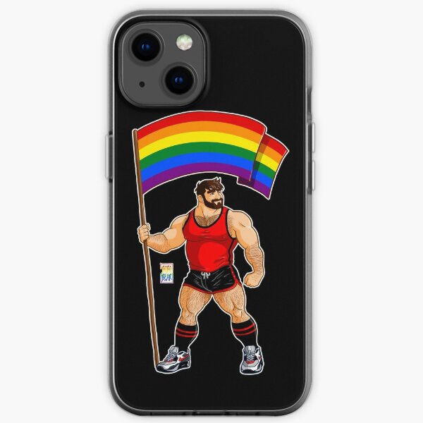 ADAM LIKES PRIDE FLAG - RED OUTFIT iPhone Soft Case