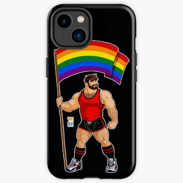 ADAM LIKES PRIDE FLAG - RED OUTFIT iPhone Tough Case