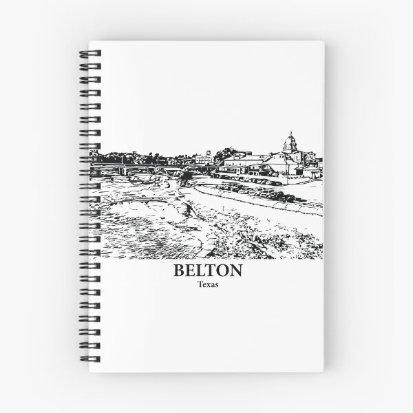 Item preview, Belton TX - Ink Cityscape Illustration designed and sold by Lakeric Cityscapes.