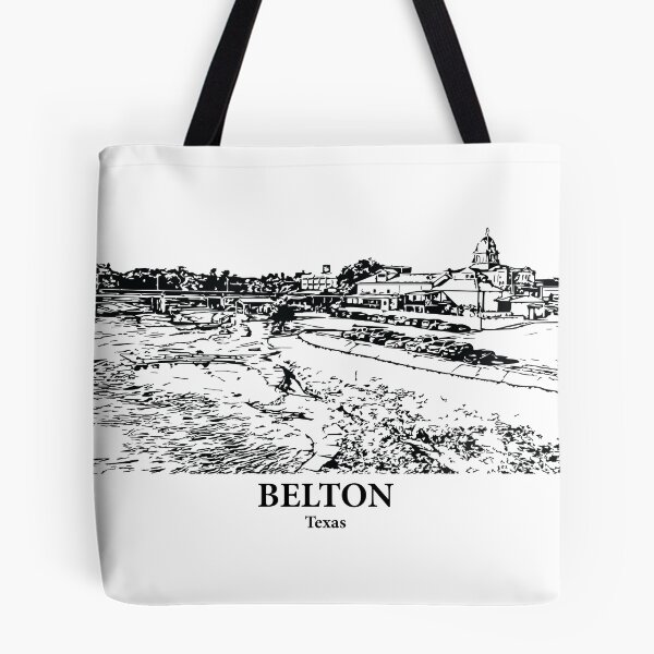 Item preview, Belton TX - Ink Cityscape Illustration designed and sold by Lakeric Cityscapes.