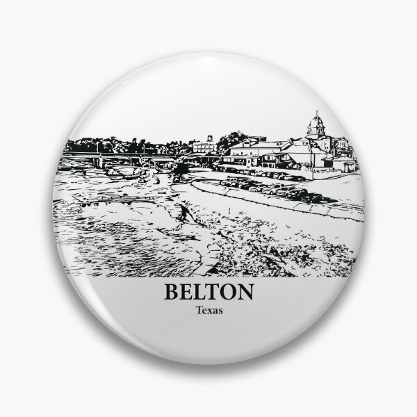 Item preview, Belton TX - Ink Cityscape Illustration designed and sold by Lakeric Cityscapes.