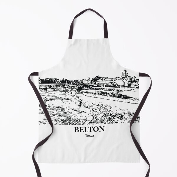 Item preview, Belton TX - Ink Cityscape Illustration designed and sold by Lakeric Cityscapes.