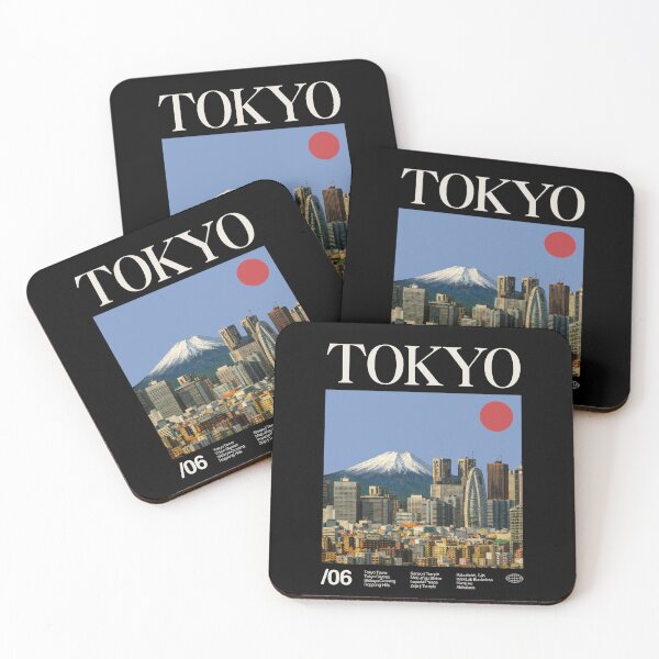Item preview, Tokyo Minimalist Aesthetic Dark Colour designed and sold by moyjoystudio.