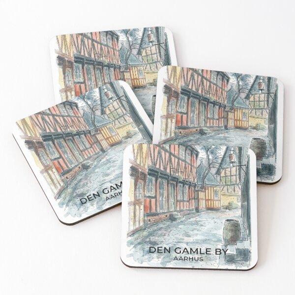 Item preview, Historic Half-Timbered Streets in Aarhus designed and sold by clausbjoern.