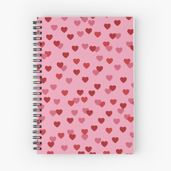 Item preview, Scattered Red Hearts Pink Pattern designed and sold by Kusaka.art.