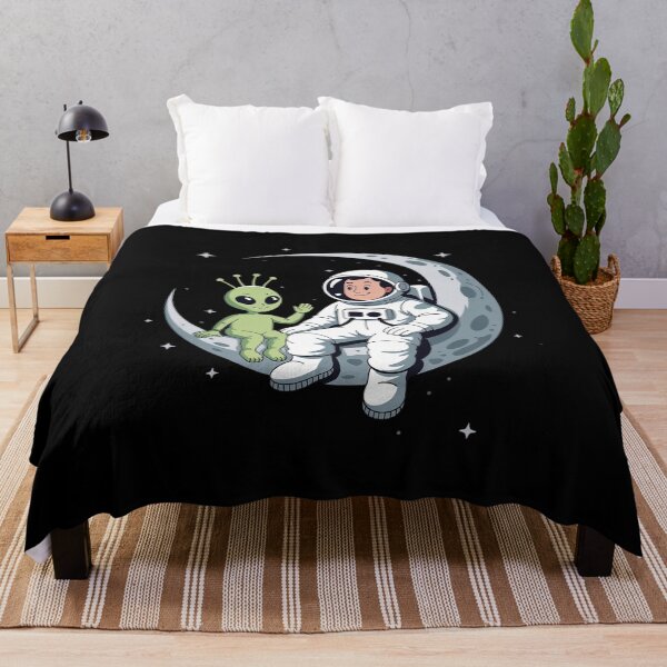 Item preview, Astronaut Reading Book To Alien Moon Space Women Kids Men designed and sold by joyouartArt.