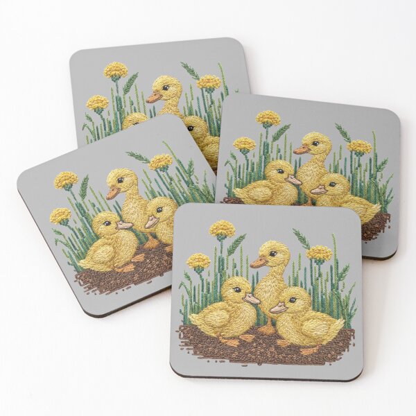 Item preview, Duckling Trio Embroidery Look designed and sold by theartfulaspie.