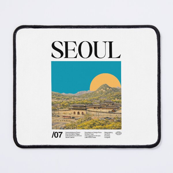 Item preview, Seoul Aesthetic Cityscape Minimal Art designed and sold by moyjoystudio.