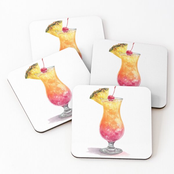 Item preview, Fancy drink with pineapple designed and sold by MendaciousMina.