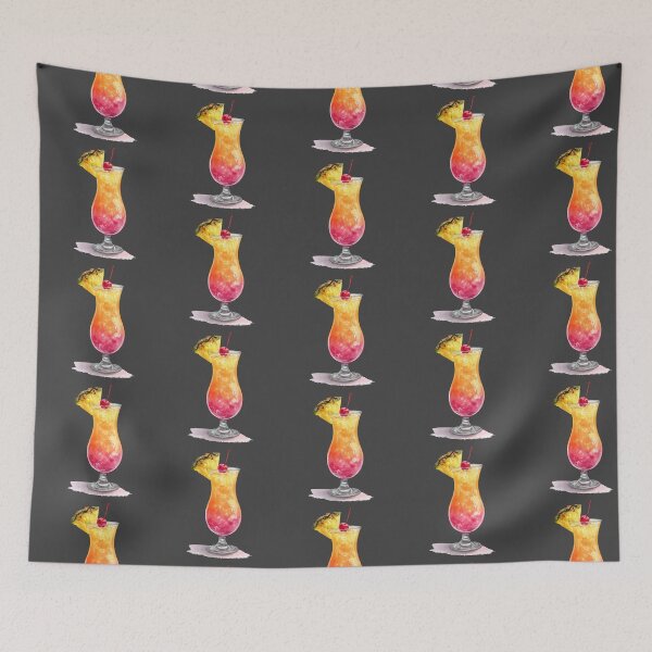Item preview, Fancy drink with pineapple designed and sold by MendaciousMina.