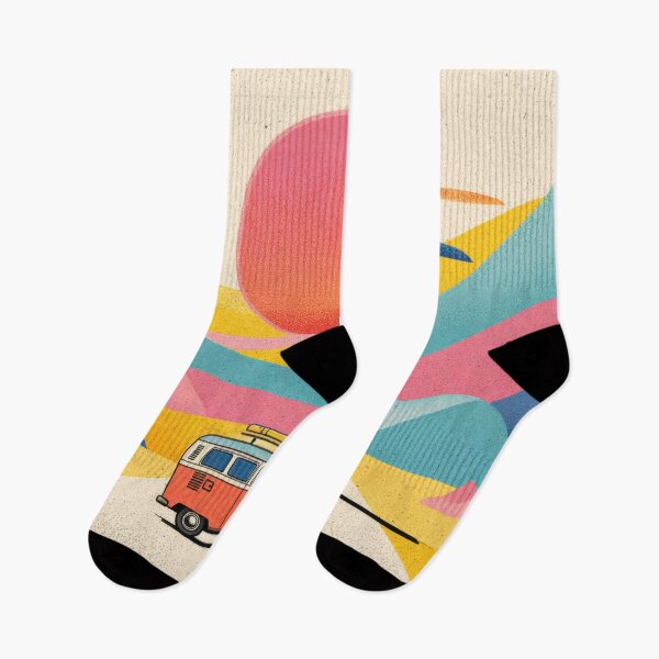 Item preview, Colorful van travels through hills designed and sold by anytka.