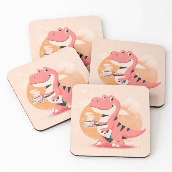 Item preview, Dinosaur enjoying a cup of tea designed and sold by anytka.