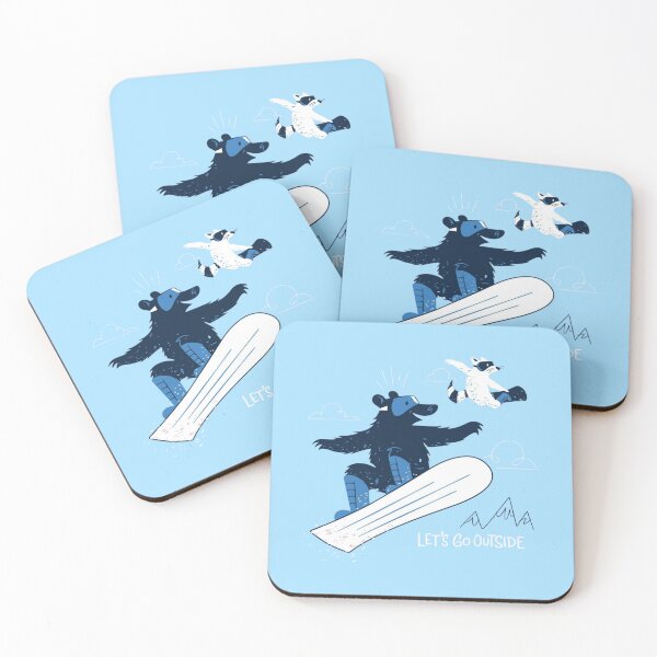 Item preview, Snowboard Bear Let’s Go Outside designed and sold by Oniyasha.