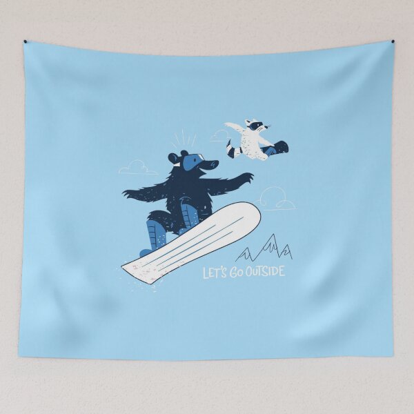 Item preview, Snowboard Bear Let’s Go Outside designed and sold by Oniyasha.