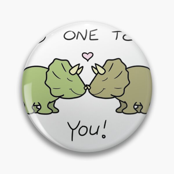 Item preview, LOVEY DINOS: Triceratops “No one tops you!” cute Valentines card with heart designed and sold by EmiliaMoscovich.