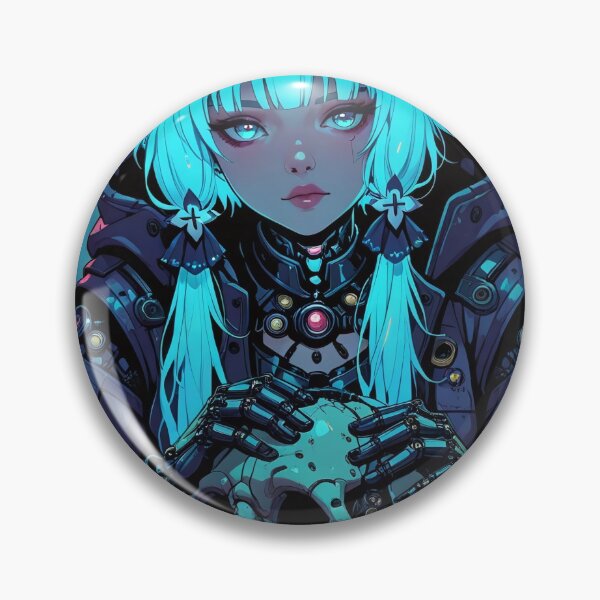 Aperçu de l'œuvre Neon Cyberpunk Portrait Art créée et vendue par TimberWolf995.