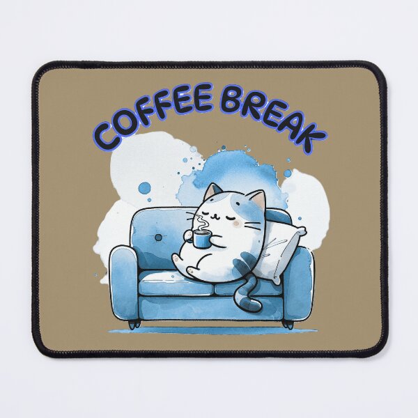 Item preview, Coffee Break Cute Kitty designed and sold by Lovemountain.