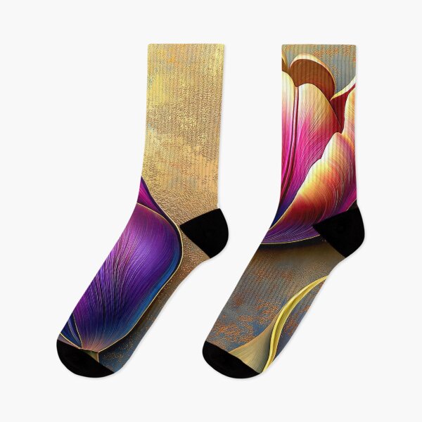 Artikelvorschau, Elegante Tulpen in Lila, Rot und Blau entworfen und verkauft von MargaretWiktor.