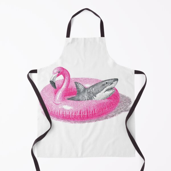 Item preview, Flamingo float with a shark inside designed and sold by anytka.