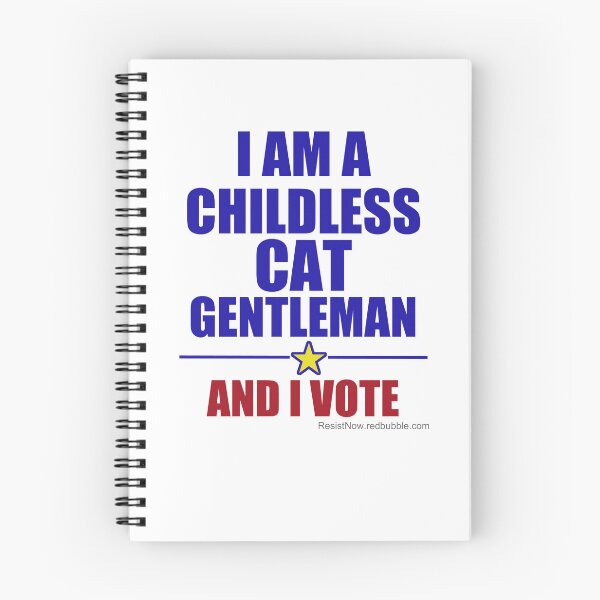 Item preview, Childless Cat Gentleman - And I Vote designed and sold by ResistNow.