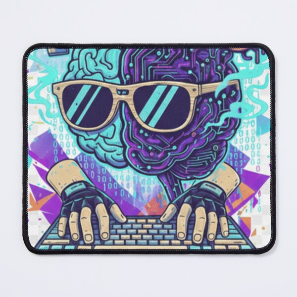 Item preview, Code Debug Repeat Cyber Brain Coder Sticker | Programmer Tech Art designed and sold by mdj96.