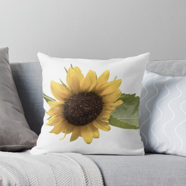 Item preview, Bright yellow sunflower with detailed petals and dark center, isolated on white background—fresh, vibrant botanical element for natural-themed designs. designed and sold by pipikijung.