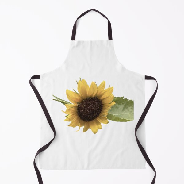 Item preview, Bright yellow sunflower with detailed petals and dark center, isolated on white background—fresh, vibrant botanical element for natural-themed designs. designed and sold by pipikijung.