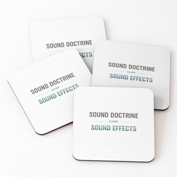 Item preview, Sound Doctrine Over Sound Effects – Modern Christian Typography Design designed and sold by astersgraphics.