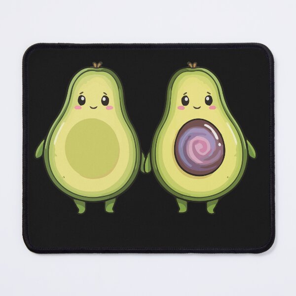 Item preview, Minimalist Kawaii Avocado Couple - Best Friends Illustration designed and sold by ArtByMarcy.