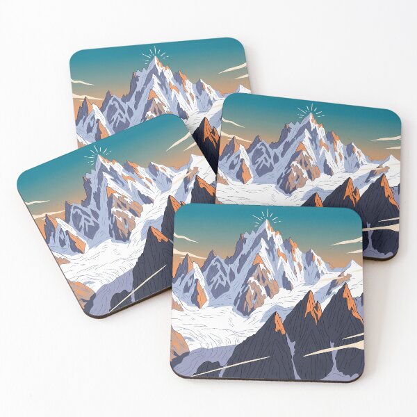 Item preview, Mont Blanc Cartoon Travel Poster designed and sold by RBCTk.