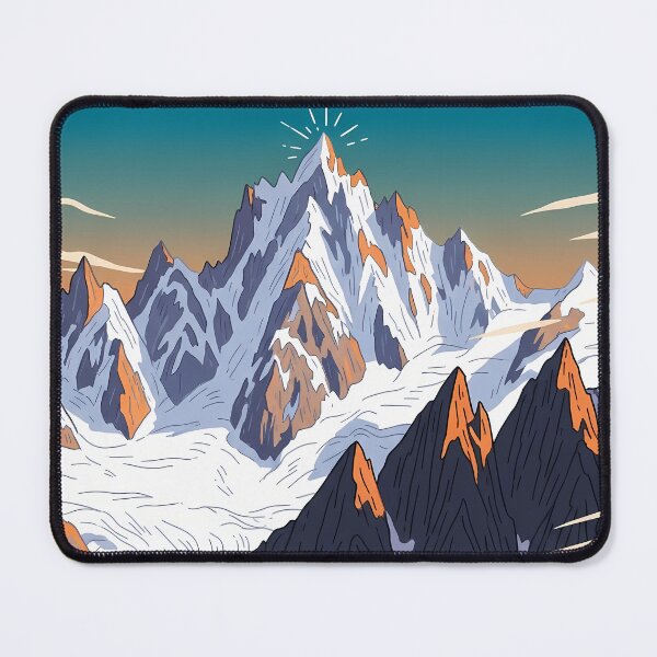 Item preview, Mont Blanc Cartoon Travel Poster designed and sold by RBCTk.