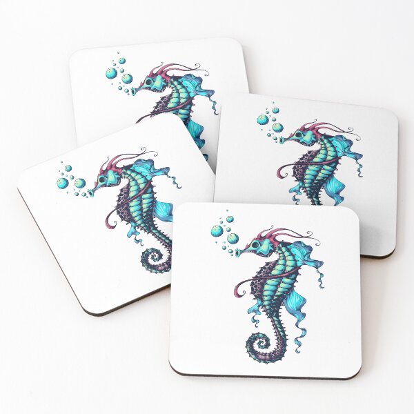 Item preview, Neon Seahorse Ocean Life designed and sold by PolaMaku.