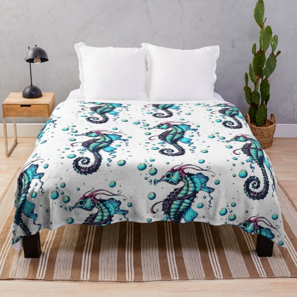 Item preview, Neon Seahorse Ocean Life designed and sold by PolaMaku.