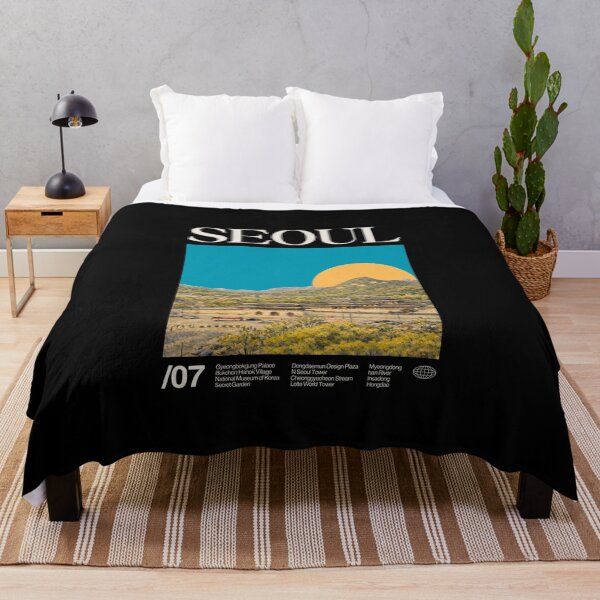 Item preview, Seoul Aesthetic Cityscape Minimal Art Dark Edition designed and sold by moyjoystudio.